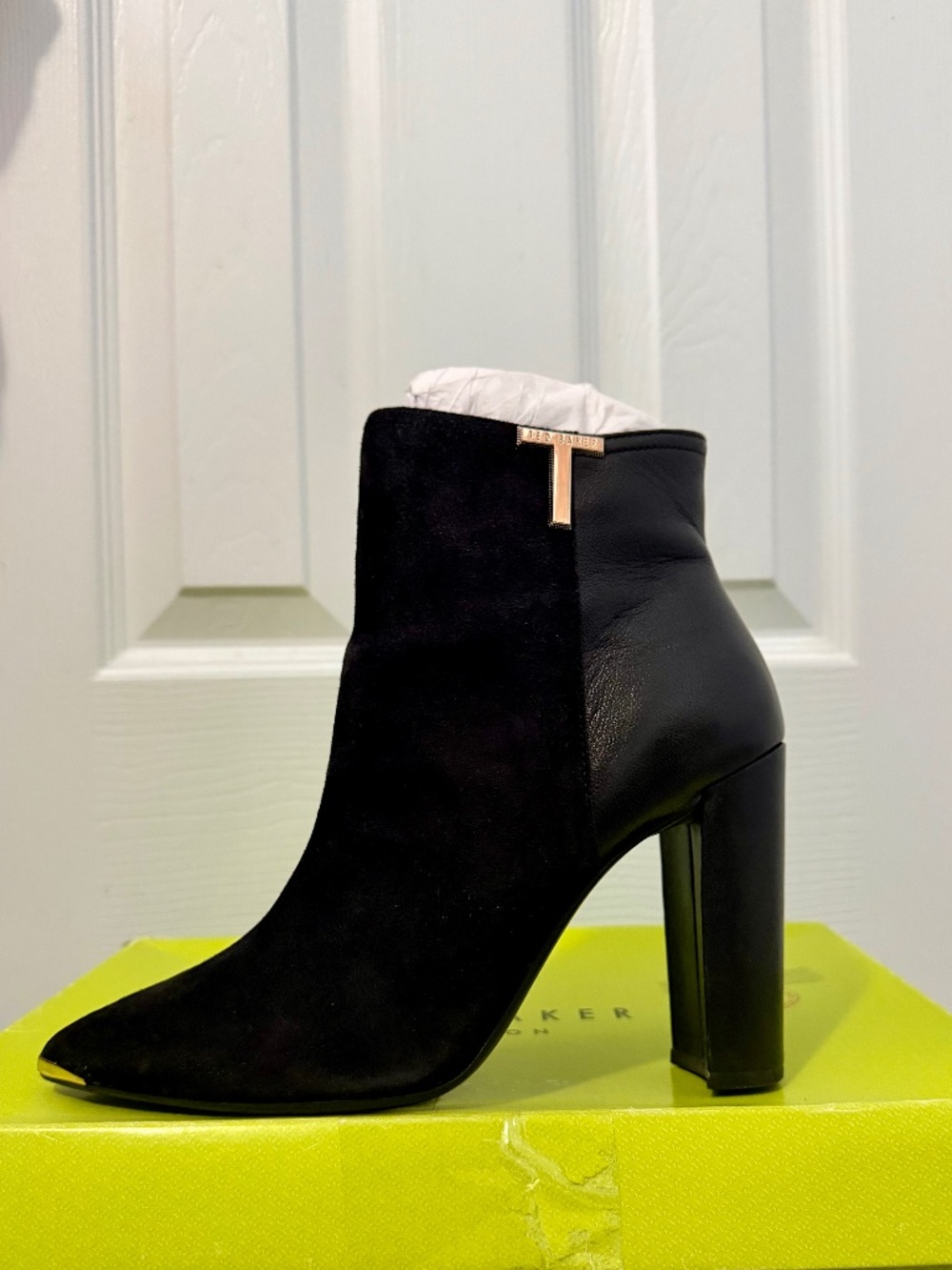 Ted Baker Inala suede and leather booties